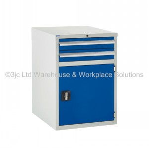 Euroslide Storage Cabinet 2 Drawer & Cupboard 825mm